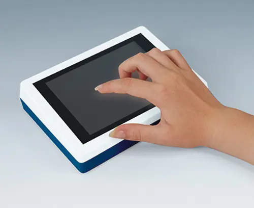 Desk case with touchscreen and individual colors