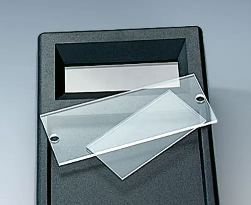 Display window with cutouts