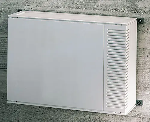 Wall mount application with lateral wall mount brackets (accessory)