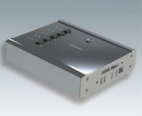 Aluminum end plate (ordered when specifying a SMART-TERMINAL enclosure from individual parts)