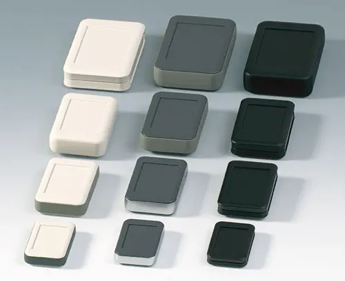 4 sizes, 2 materials (ABS, PMMA plexiglass)