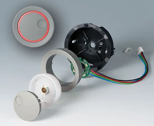 Single pieces flush-fitting with LED illumination kit