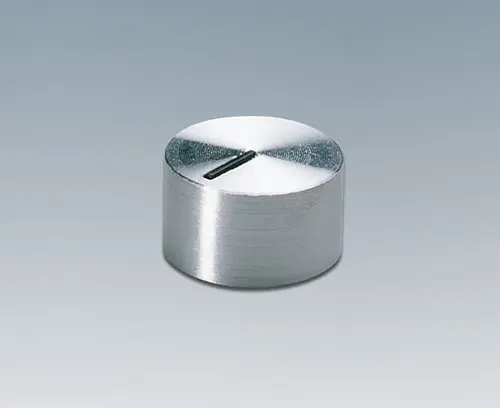 Tuning knob with aluminum cap