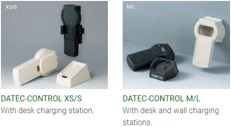 Handheld enclosures with desk/wall stations